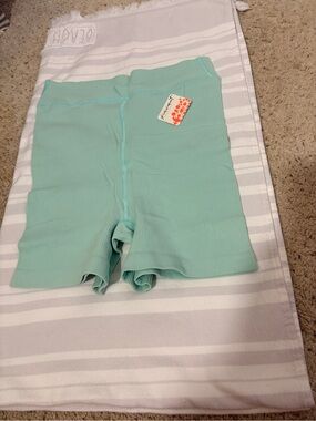 Women’s Ribbed Bike Shorts - Mint